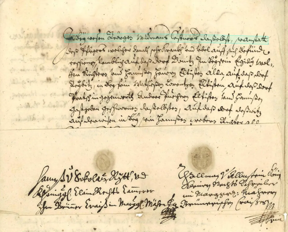 Historical will document transcribed with AI assistance and volunteer correction